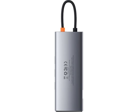 Hub 9in1 Baseus Metal Gleam Series, USB-C to 3x USB 3.0 + HDMI + USB-C PD + Ethernet RJ45 + microSD/SD + VGA