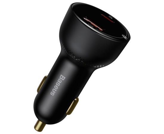 Baseus Superme Car charger, USB, USB-C, 100W + USB-C cable (black)