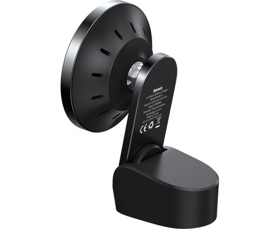 Baseus Big Energy car mount with wireless charger 15W for Iphone 12 (Black)