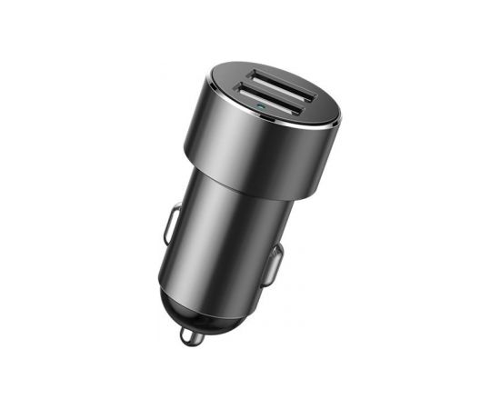 Baseus Car Charger High Efficiency 2xUSB-A 3.1A + 2x12V Black