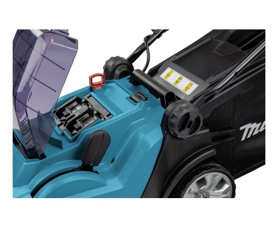 Makita DLM382Z Akumulatora zāles pļāvējs ; 2x18 V (bez akumulatora un lādētāja)