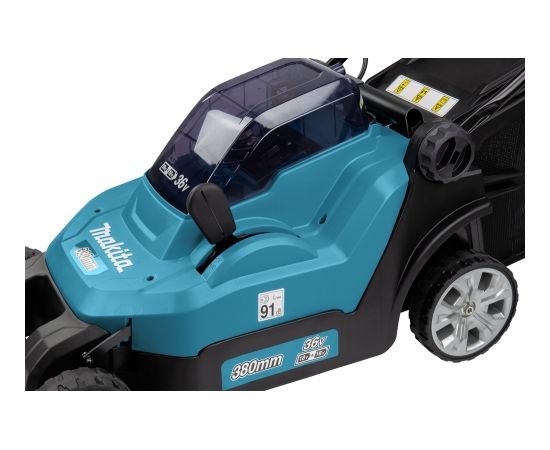 Makita DLM382Z Akumulatora zāles pļāvējs ; 2x18 V (bez akumulatora un lādētāja)