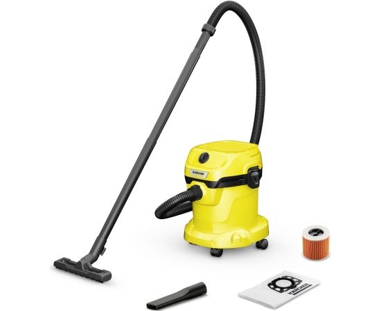 Karcher WD 2 Plus V-15/4/18/C EU Putekļsūcējs Slapjai Un Sausai Tīrīšanai