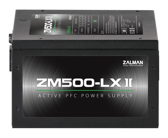 Zalman ZM500-LXII 500W, Active PFC, 85%, 200-240V, EU