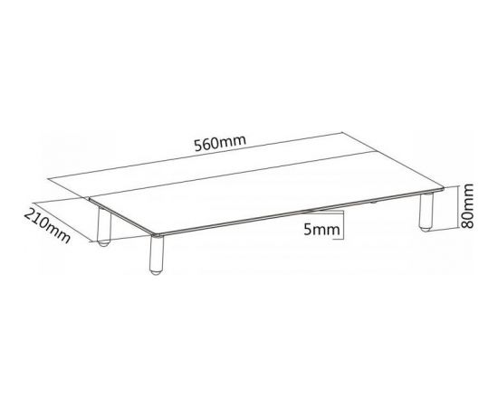 Sbox DS-610 Desktop Riser for Monitor or Notebook