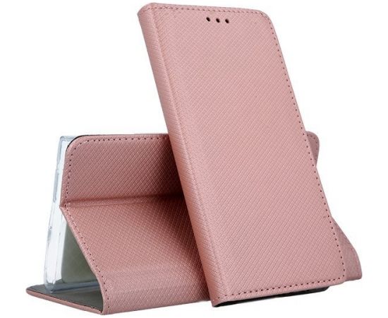 Mocco Smart Magnet Book Case Grāmatveida Maks Telefonam Samsung Galaxy A72 5G Rozā Zelts