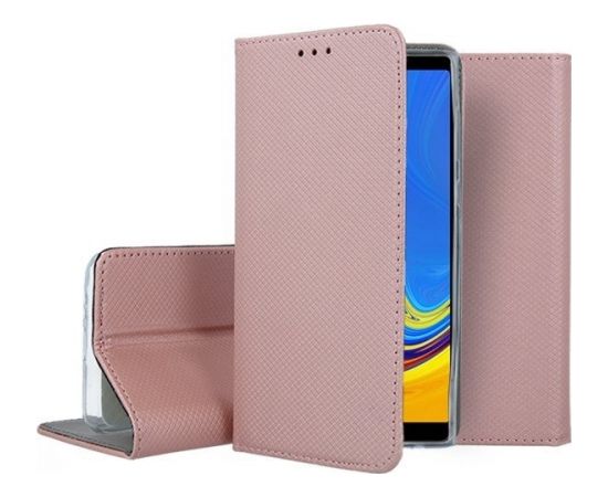Mocco Smart Magnet Book Case Grāmatveida Maks Telefonam Samsung Galaxy A72 5G Rozā Zelts