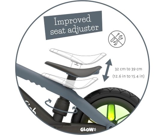 Chillafish BMXie 2 līdzsvara velosipēds no 2 līdz 5 gadiem ar gaismiņām, Mint - CPMX04ANT Balansēšanas velosipēdi bērniem