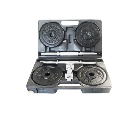 Cast iron weight dumbbells set with case TOORX 1.5-20 kg