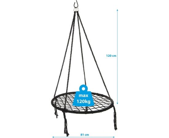 Royokamp Hamak ażurowy 80cm czarny