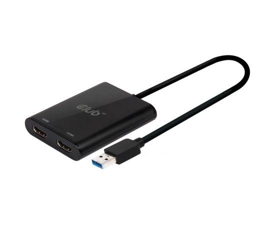 Club 3d CLUB3D USB A to HDMI™ 2.0 Dual Monitor 4K 60Hz