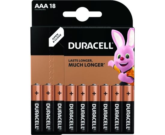 Alkaline battery DURACELL AAA/LR03 18pcs