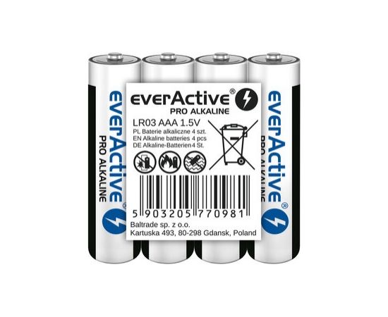 Alkaline batteries everActive Pro Alkaline LR6 AA - 4 pieces