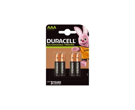 Duracell AAA 750mAh 4 pack