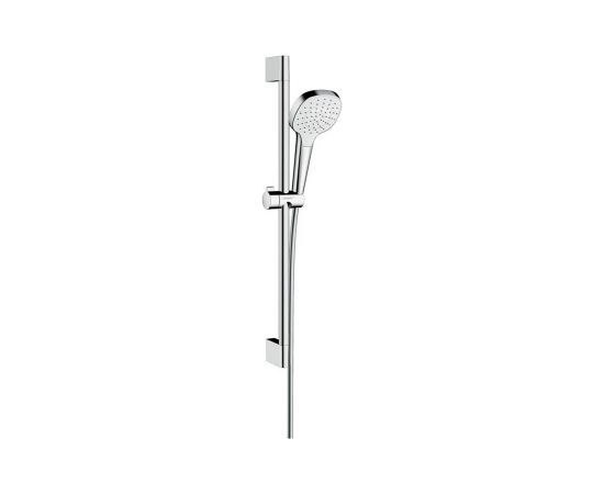 Hansgrohe Croma Select E 1jet/Unica'Croma 0.65m dušas komplekts, balts/hroms