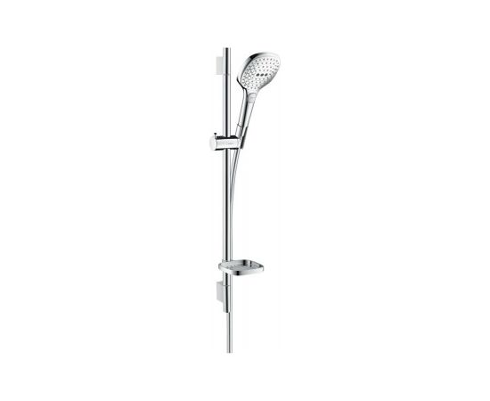 Hansgrohe Raindance Select E 120 3jet/Unica'S Puro 0.65m dušas komplekts ar ziepju trauku, hroms