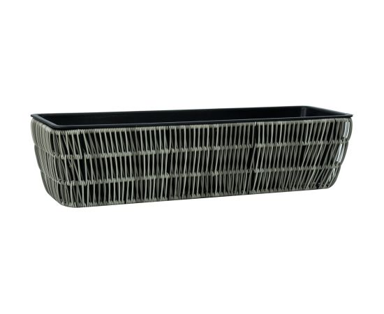 Puķu kaste WICKER 60x19xH15cm, pelēks Interjera un Dizaina priekšmeti