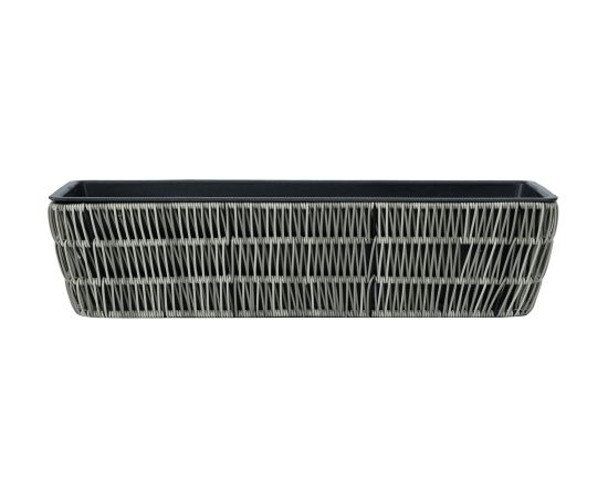 Puķu kaste WICKER 60x19xH15cm, pelēks Interjera un Dizaina priekšmeti