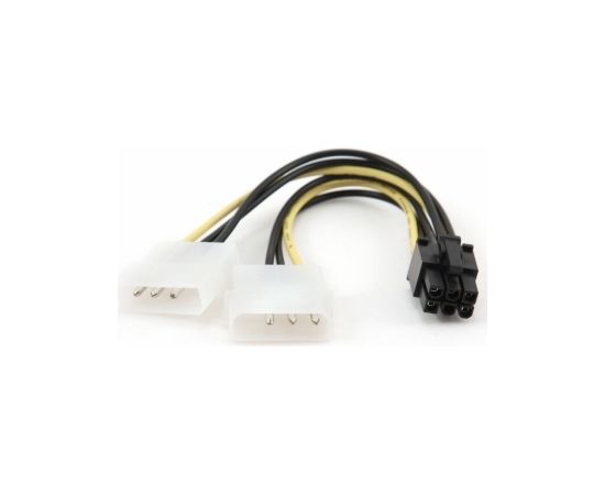 (Ir veikalā) Kabelis Gembird 4Pin Molex x2 - 6 PIN PCI-E