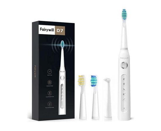 FairyWill Sonic toothbrush with head set 507 (White)