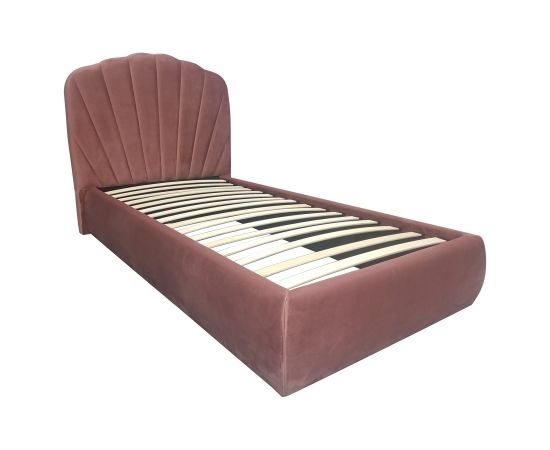 Gulta EVA 90x200cm, vecs rozā samts Gultas