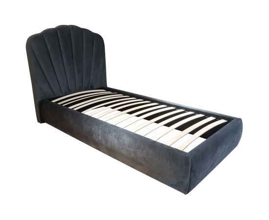 Кровать EVA 90x200cm, серый бархат