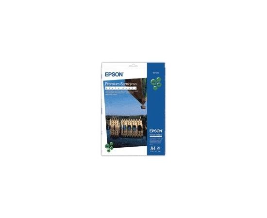 Epson Premium Semigloss Photo Paper, DIN A4, 251g/mÂ², 20 Sheets A4