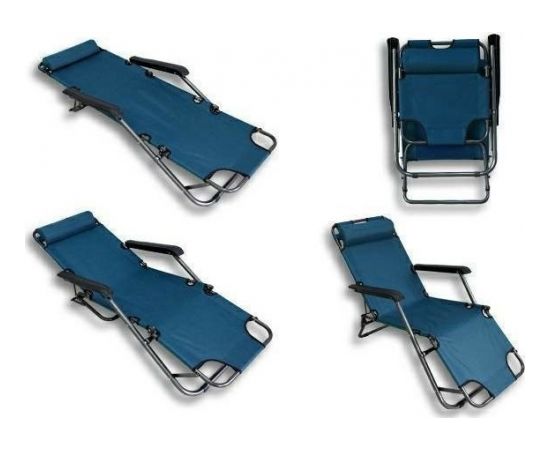 CreativeHome tumši zils saliekams dārza krēsls Шезлонги и пляжные стулья