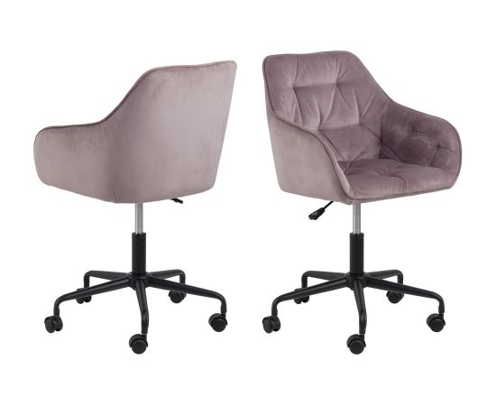 Darba krēsls BROOKE, 59x59xH89cm, veclaicīgi rozā