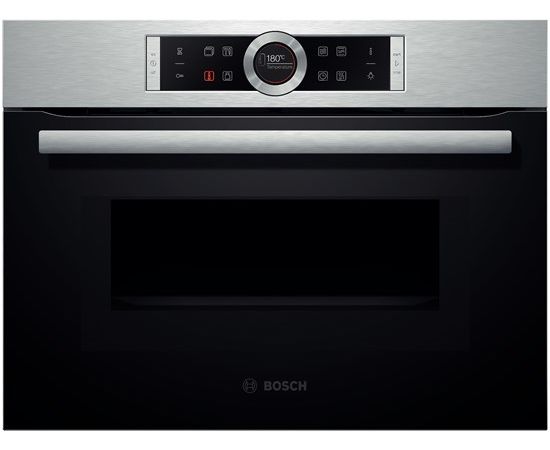 Bosch CMG633BS1 komp. cepeškr. ar mikroviļņu f-ciju, TFT, 4D, Inox