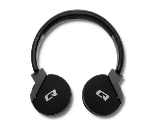 Qoltec 50825 headphones/headset Head-band 3.5 mm connector Micro-USB Bluetooth Black, Grey