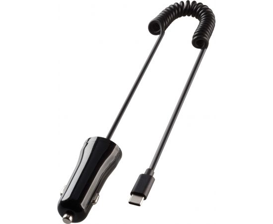 Vivanco car charger USB-C 12W 1m, black (62785)