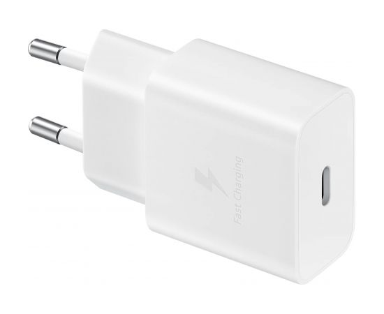 Samsung EP-T1510XWEGEU 15W Oriģināls Tīkla Lādētājs + USB-C kabelis balts (EU Blister)