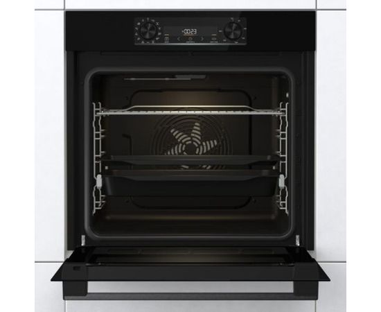 Gorenje Oven BOS6737E06FBG 77 L, Multifunctional, EcoClean, Mechanical, Steam function, Height 59.5 cm, Width 59.5 cm, Black