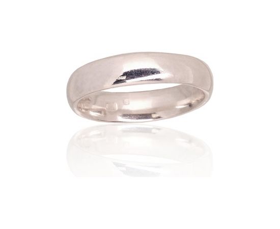 Серебряное обручальное кольцо #2101774, Серебро	925°, Размер: 17, 3.1 гр.