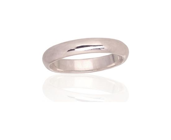 Sudraba laulību gredzens #2101771, Sudrabs	925°, Izmērs: 15.5, 2.6 gr.