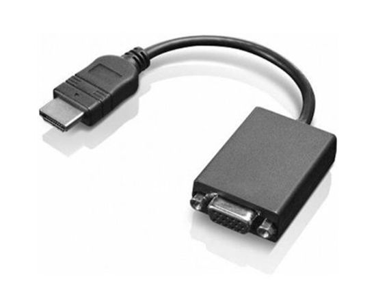 Lenovo HDMI to VGA 0.2 m, Black, Adapter