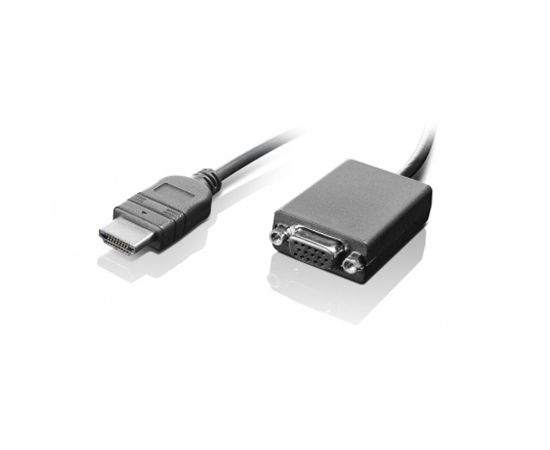 Lenovo HDMI to VGA 0.2 m, Black, Adapter