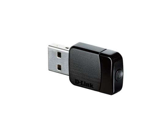 D-LINK DWA-171, Wireless AC Dual Band USB Adapter, Compatible with 802.11a/b/g/n and 802.11ac (draft), switchable Dual band 2.4 GHz or 5 GHz. Up to 433 Mbps data transfer rate in 802.11ac mode (5 GHz), up to 150 Mbps data transfer rate in 802.11n mode (2.