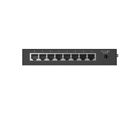 D-Link Switch DES-1008D Unmanaged, Desktop, 10/100 Mbps (RJ-45) ports quantity 8, Power supply type Single