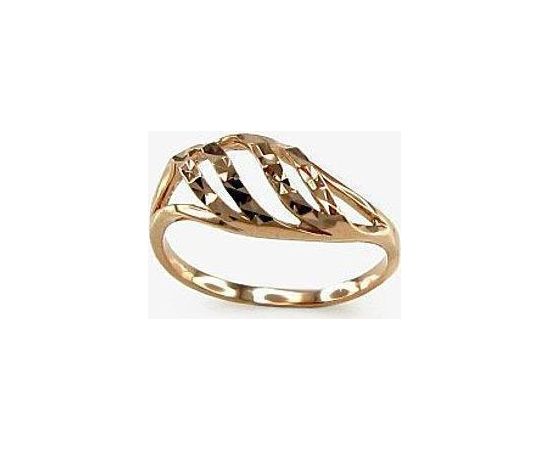 Золотое кольцо #1100067(AU-R), Красное золото	585°, Размер: 15.5, 1.24 гр.