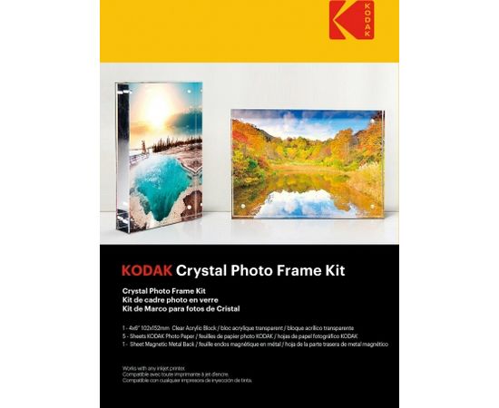 Kodak Crystal Photo Frame Kit 5 Sheets