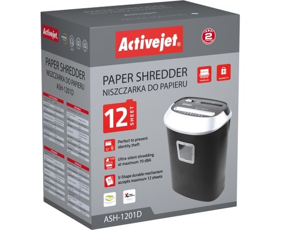 Activejet ASH-1201D paper and documents shredder