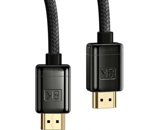 Baseus High Definition Series HDMI 2.1 cable, 8K 60Hz, 3D, HDR, 48Gbps, 1m (black)