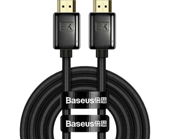 Baseus High Definition Series HDMI 2.1 cable, 8K 60Hz, 3D, HDR, 48Gbps, 2m (black)