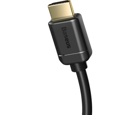 Baseus 2x HDMI 2.0 4K 60Hz Cable, 3D, HDR, 18Gbps, 1m (black)