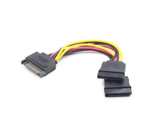 CABLE POWER SPLITTER SATA/0.15M CC-SATAM2F-01 GEMBIRD