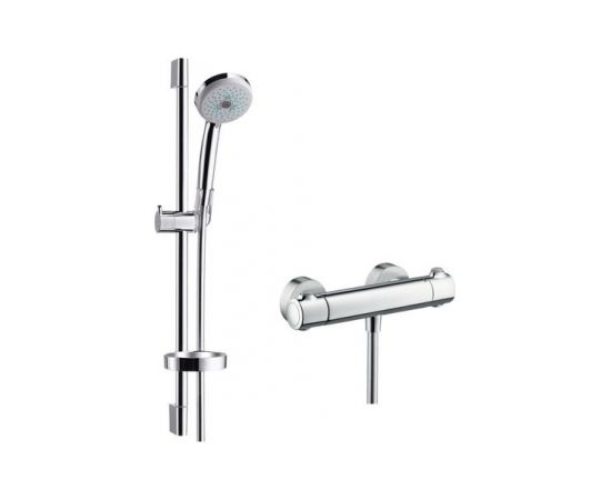 Hansgrohe Ecostat 1001 SL+ Croma 100 Multi/Unica'C 0.65m dušas termostata komplekts, hroms  Смесители для душа / Душевые системы