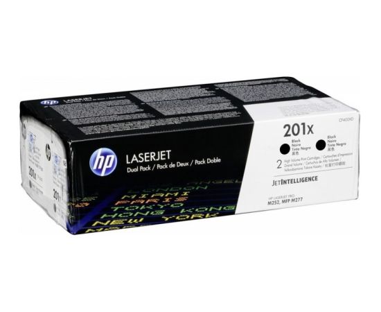 HP toner cartridge twin pack black (CF400XD, 201X)