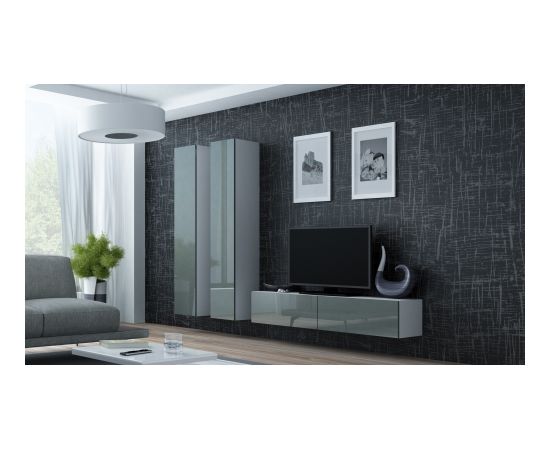 Cama Meble Cama Living room cabinet set VIGO 9 white/grey gloss